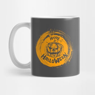 Halloween Scary Evil Pumpkin Funny Pumpkin Head Mug